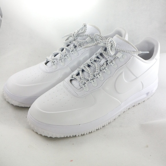 nike lunar force 1 duckboot low triple white